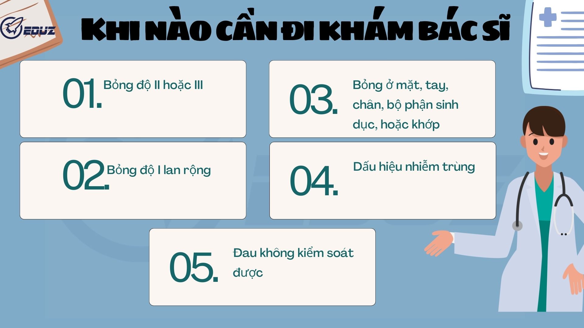 5. Khi nào cần đi khám bác sĩ